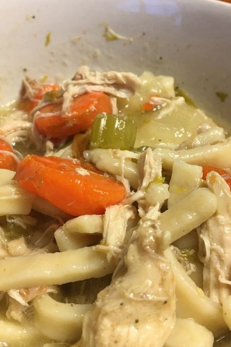 Old-Fashioned Chicken and Noodles | "THIS IS THE TASTE I WAS LOOKING FOR! This is the perfect noodle recipe!" #allrecipes #comfortfood #comfortfoodrecipes Southern Chicken Spaghetti Recipe, Southern Chicken Spaghetti, Homemade Noodles For Soup, Homemade Chicken And Noodles, Savory Soup Recipes, Creamy Chicken And Noodles, Chicken Spaghetti Recipe, Crockpot Chicken And Noodles, Chicken And Noodles