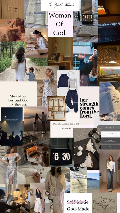 here's a vision board of all aspirations for all women who follow the Lord God For Vision Board, God Vision Board Pictures, Vision Board Ideas Christian, Vision Board God, God Vision Board, Christian Vision Board Ideas, Spiritual Vision Board, God Quotes Hard Times, Prayer Vision Board