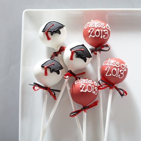 graduation cake pops ideas | Sweet Lauren Cakes Graduation Cake Pops | Williams-Sonoma Graduation Cake Pops Ideas, Cake Pops Ideas, Cakes Graduation, Graduation Cake Pops, Graduation Party Desserts, Graduation Treats, Graduation Desserts, Graduation Party Cake, Graduation Party Planning