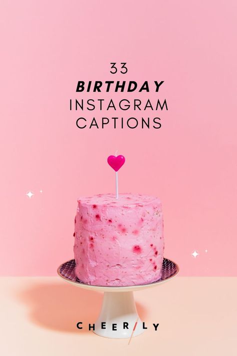 Tell everyone about your big day with these 33 birthday-themed instagram captions, only on the Cheerily.co blog 🎂 33 Birthday Quotes, Celebrate Birthday Quotes, Post Birthday Celebration, Birthday Hashtags, Cake Captions, Birthday Captions For Myself, Birthday Instagram Captions, Birthday Cake Quotes, Birthday Celebration Quotes