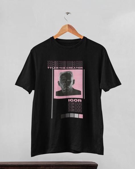 Igor Album Cover, Tyler The Creator Album Cover, Tyler The Creator Shirt, Tj Max, Wolf Shirt, Tyler The Creator, Oversized Shirt, School Outfits, Shirt Outfit