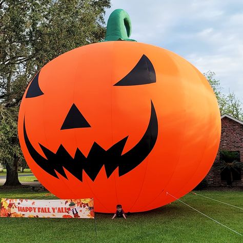 Up Decorations, Halloween Blow Ups, Inflatable Christmas Tree, Fall Illustration, Inflatable Pumpkin, Holiday Pics, Halloween Eve, Haunted House Decorations, Giant Pumpkin