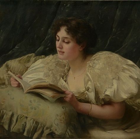 A Woman, Paintings, Reading