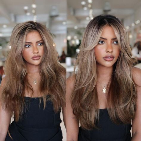 New Long Hairstyles, Haircuts For Long Hair With Layers, Beautiful Braided Hair, Long Layered Haircuts, Blowout Hair, Front Hair Styles, Haircut And Color, Mid Length Hair, Long Layered Hair