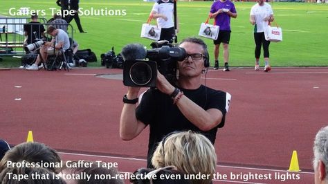 "Gaffer tape is pretty much duct tape on steroids.”  It holds strong but comes away clean. This tape itself is a flat black fabric (not vinyl like duct tape), it is strong and resilient, but tears easily by hand. Its pretty much everything you would want from your tape.  http://GaffersTapeSolutions.com/amazon-gaffer-tape/  http://www.amazon.com/Gaffers-Tape-Solutions-Professional-Waterproof/dp/B00Y23YYTY/ Top Podcasts, Gaffer Tape, Editing Video, Family Films, Marketing Budget, Video Advertising, Online Marketing Strategies, Mobile Video, Video Editing Apps