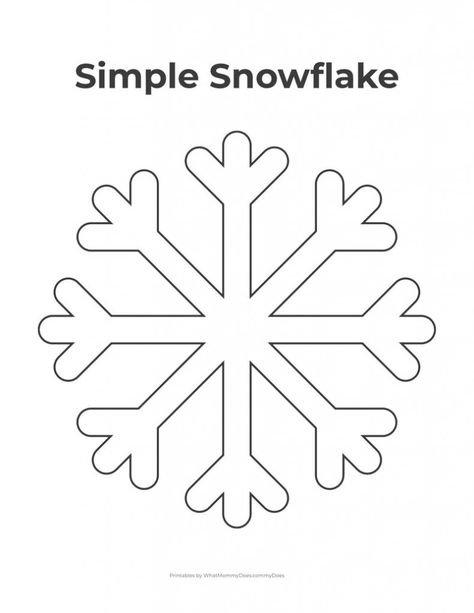 Free Printable Snowflake Templates – Large & Small Stencil Patterns - What Mommy Does Large Snowflake Template, Easy Snowflake Template Printable Free, Snowflake Outline Free Printable, Free Printable Snowflake Template, Snowflake Printables Free, Snowflake Template Printable Free, Snowflake Template Printable, Free Snowflake Template, Snowflake Printables