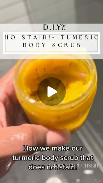 Modest Touch | Skin on Instagram: "🌼 Unlock the secret to radiant skin with 👇 DIY Turmeric Body Scrub, guaranteed to leave you glowing from head to toe!   Here are three incredible benefits and a step-by-step guide to crafting this skin-loving concoction:  Ready to pamper yourself with this indulgent DIY treat?   Here’s how to make your own Turmeric Body Scrub:  In a bowl, mix together 1 tablespoon of turmeric,  1 cup of pure cane sugar,  2 tablespoons of shea butter,  1/4 cup of whipped soap base,  a few drops of lemon oil,  a sprinkle of poppy seeds  Gently massage the scrub onto damp skin in circular motions, focusing on rough areas like elbows, knees, and heels.  Rinse off thoroughly with warm water and pat dry. Revel in your soft, radiant skin and bask in the glow of your DIY spa ex How To Make Turmeric Soap, Turmeric Soap Recipe, Turmeric Body Scrub, Skin Recipes, Turmeric Scrub, Lemon Sugar Scrub, Essential Oils For Pregnancy, Turmeric Soap, Diy Treats