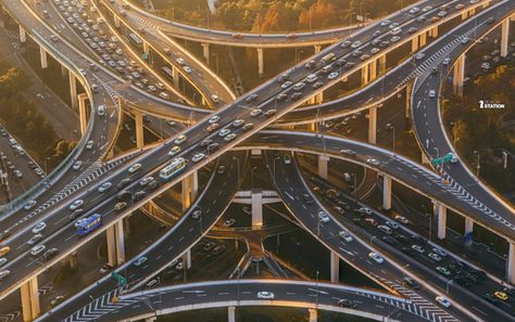 PLVOT on Behance Dangerous Roads, Road Bridge, Earth Pictures, Beautiful Roads, Bridge Design, Urban Life, Beautiful Place, Eiffel Tower Inside, Aerial View