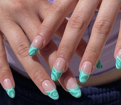 Funky Nail Art, Water Color Nails, Water Marble, Nail Time, Nail Studio, Minimalist Nails, Fire Nails, Funky Nails, Pretty Hair