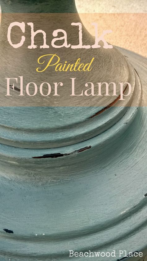 Beachwood Place: Chalk Painted Floor Lamp Floor Lamp Redo, Floor Lamp Makeover, Lamp Redo, Farmhouse Floor Lamps, Diy Floor Lamp, Indoor Floor Lamps, Beautiful Floor Lamps, Decorative Floor Lamps, Farmhouse Lamps