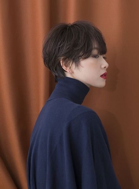 ♡The Beauty of Pixie Cut♡ Japanese Short Hair, Short Black Hair, Asian Short Hair, Shot Hair Styles, Very Short Hair, 짧은 머리, Sleek Hairstyles, Hairstyles Long, Hairstyles Haircuts