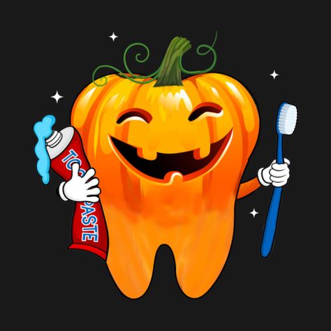 Dental Halloween Decor, Halloween Dental Office Ideas, Dental Pumpkin Ideas, Dental Halloween Ideas, Dental Office Marketing, Dental Halloween, Dentist Halloween, Dentist Cartoon, Foto Doctor