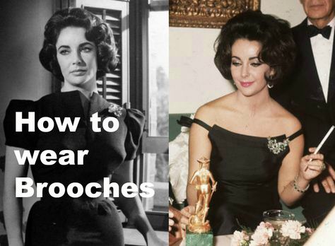 How to Wear your Brooches - 5 Style Tips Brooch Pin On Dress, How To Wear Brooches Ideas, Styling A Brooch, How To Wear A Brooch Ideas, How To Wear Brooches, How To Wear A Brooch, Brooch Styling, Brooch Ideas, Wardrobe Goals