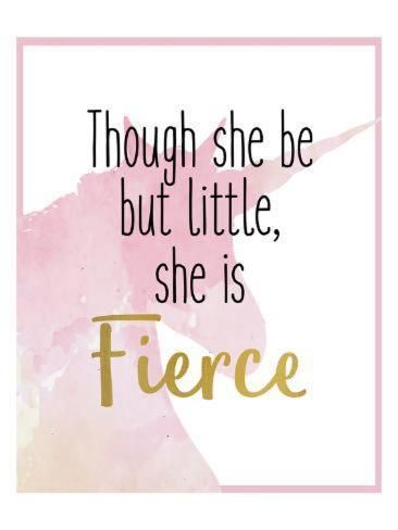 size: 12x9in Art Print: She is Fierce 1 Unicorn by Kimberly Allen : Sista Quotes, Full Body Massage Techniques, Body Massage Techniques, 2024 Inspiration, Happy Birthday Princess, She Is Fierce, Birthday Princess, Unicorn Art, Art Print Display