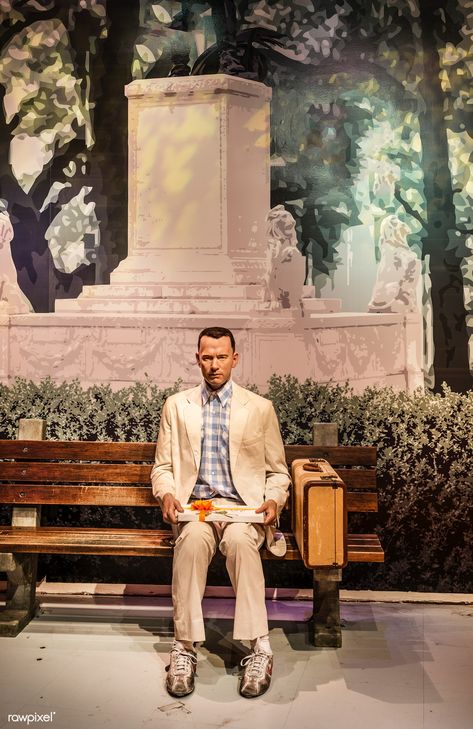 Likeness of Tom Hanks sits at the famous bench from the movie "Forrest Gump" at Madame Tussaud's Wax Museum in the Hollywood section of Los Angeles, California. Original image from Carol M. Highsmith’s America. Digitally enhanced by rawpixel. | free image by rawpixel.com / Carol M Highsmith John Coffey, Dallas Buyers Club, Forest Gump, Gaspard Ulliel, Edward Norton, Free Horses, Elijah Wood, Anthony Perkins, Ian Mckellen