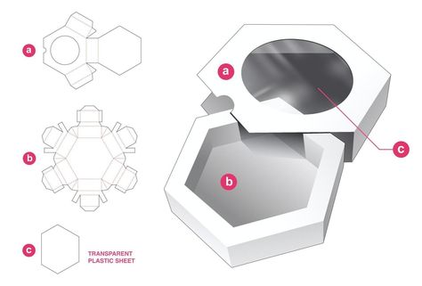 Circle Windows, Box Packaging Templates, Cake Boxes Packaging, Popular Candles, Hexagon Box, Wooden Toy Cars, Packaging Template Design, Idee Cricut, Packaging Template