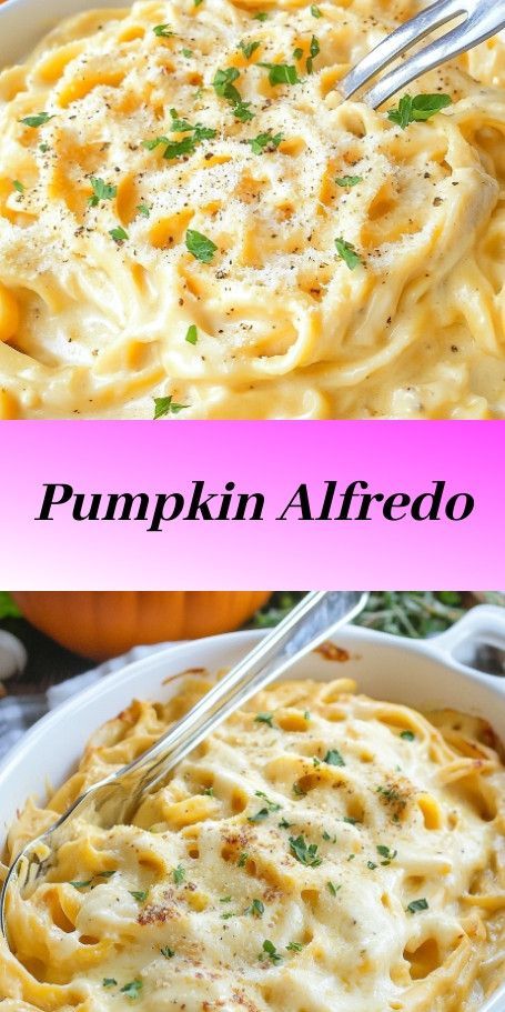 #PumpkinAlfredo #FallFlavors #CreamyPasta #PumpkinRecipe #ComfortFood #AutumnCooking #SageAndHazelnuts #FettuccineDish #VegetarianMeal #CozyMeals Traditional Alfredo Sauce, Pumpkin Alfredo Sauce, Classic Alfredo Sauce, Pumpkin Alfredo, Pumpkin Sauce, Fall Cooking, Cozy Meals, Cooking Basics, Meal Suggestions