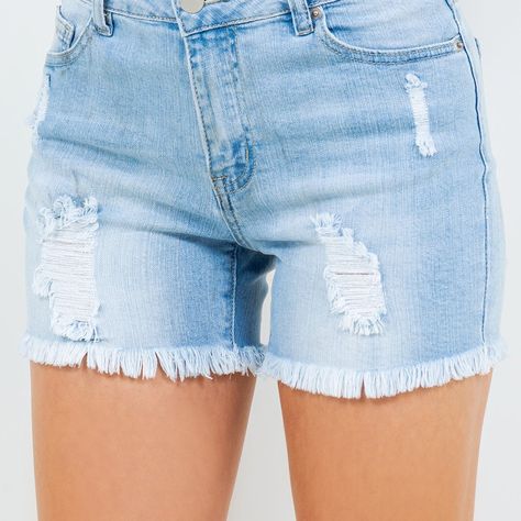 Frayed denim