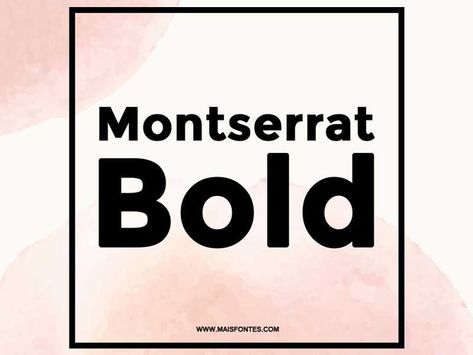 Baixe gratuitamente a Fonte Montserrat Bold Bold Fonts Free, Montserrat Font, Free Font Download, Brand Archetypes, Bold Fonts, Font Free, Font Download, Free Fonts Download, Download Fonts