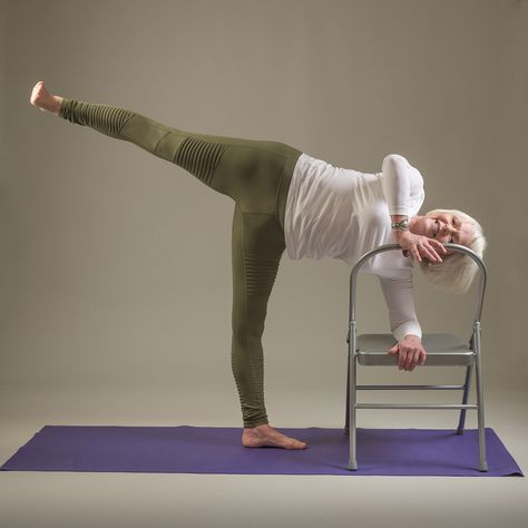 Yoga With Props, Office Yoga Poses, Chair Pilates, Iyengar Yoga Poses, Yoga Rope, Yoga Chair, Wall Yoga, Chair Pose Yoga, Yoga For Seniors