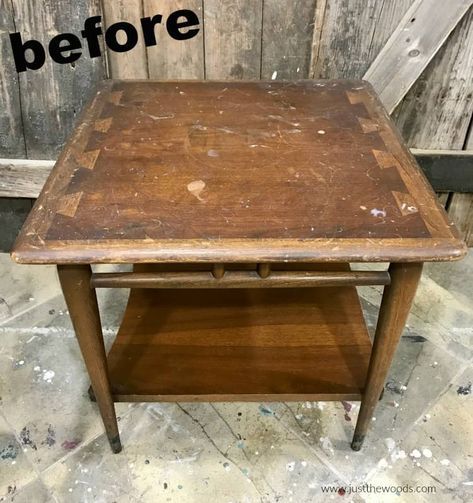 Vintage Lane Furniture, Restore Coffee Table Diy, How To Refinish A Wood Table, Restore Kitchen Table, Wooden Table Restoration, Easy Refinishing Wood Furniture, Refinishing Side Table, Maple Coffee Table, Refinishing Old Furniture