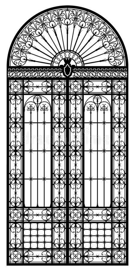 Gate Images, Wrought Iron Front Door, Wrought Iron Stair Railing, Metal Doors Design, Iron Stair Railing, Wrought Iron Stairs, Wrought Iron Design, Grill Door Design, Iron Gate Design