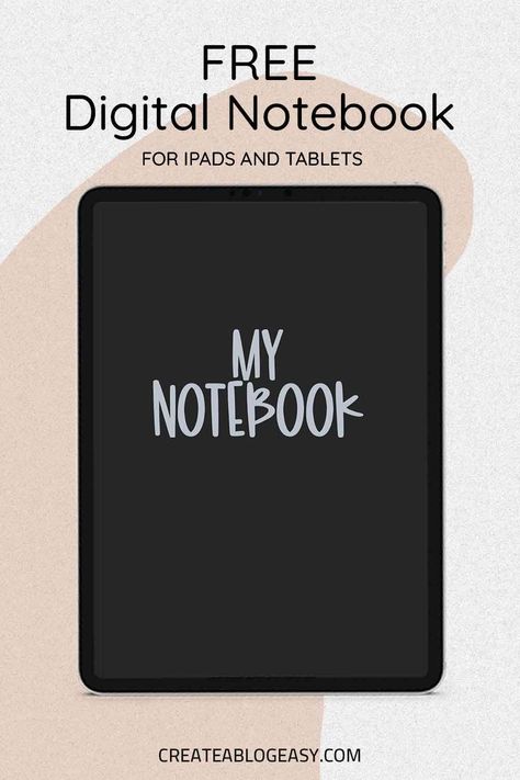 FREE digital notebook for goodnotes - lined, dotted, and blank templates for you. Goodnotes Template Free Notebook Cover, Digital Notebooks Templates, Free Digital Journal Goodnotes, Free Digital Notebook Goodnotes, Goodnotes Cover Template Free, Note Book Aesthetic, Free Goodnotes Notebook, Goodnotes Pages, Ipad Planning