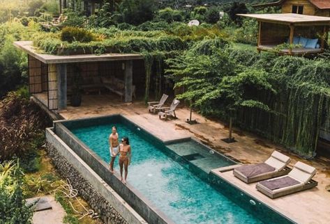 Villa Uma - Villa in Gerokgak Bedroom With Pool View, Private Pool Villa Design, Pool Close To House, Bali House Design Villas, Pool Villa Design, Outdoor Shower Ideas Private, Interior Pool, Bali Nature, Private Villa Bali