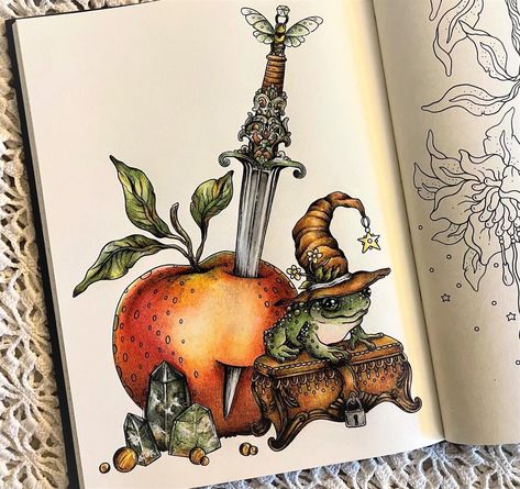 Book: Tales from the Witches Cottage by Hanna Karlzon I colored this with Kalour pencils 180 set #coloredpencil #coloringbook… | Instagram Tales From The Witches Cottage Coloring Book, Hannah Karlzon Tales From The Witches Cottage, Witches Cottage Hanna Karlzon, Witch’s Cottage Hanna Karlzon, Hannah Karlzon Witches Cottage, Hanna Karlzon Tales From The Witches Cottage, Tales From The Witches Cottage Hanna Karlzon, Kalour Pencils, Hanna Karlzon Witches Cottage