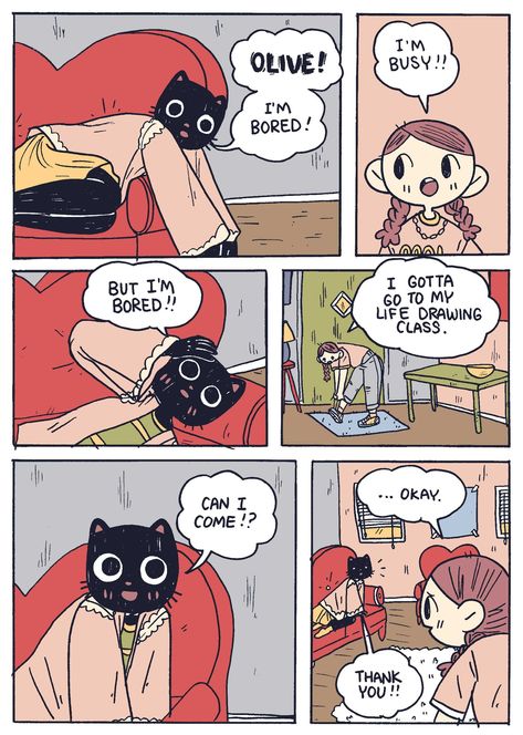 'Catboy Takes an Art Class,' Today's Comic by Benji Nate - VICE Benji Nate, Life Drawing Classes, Comic Tutorial, Comic Book Art Style, Comic Layout, Cat Comics, Comic Style Art, Comics Story, Cat Boys