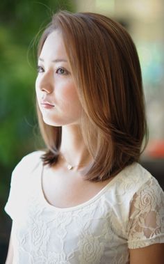 asian hair side bangs - Google Search Rebonded Hairstyles, Rebonded Hair, Short Layer, Lob Hair, Medium Length Hair Straight, Medium Length Hair With Bangs, Straight Hair Cuts, Ladies Hair, Short Straight Hair