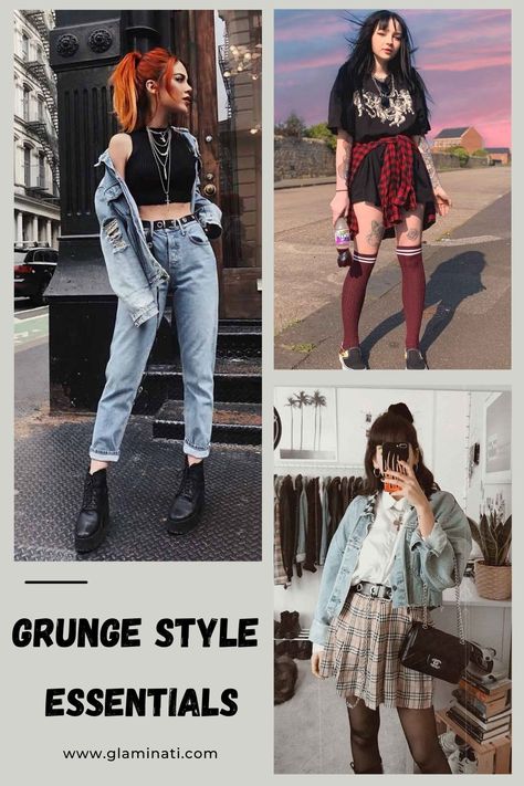 Grunge style represents rebellion 😈, that is why so many people like it. In case you are looking for some fresh ideas – you have come to the right place! #stylishoutfits #grungestyle2023 #grungestyletips #grungestyleideas #howtolookgrunge #glamygrunge #glaminati Grunge Airport Outfit, Grunge Outfits For Work, Summer Outfit Grunge, 90s Grunge Outfits Women, 90s Grunge Fashion Women, 90s Outfits Grunge, 90 Grunge Outfits, Real Grunge 90s, Modern Grunge Outfits