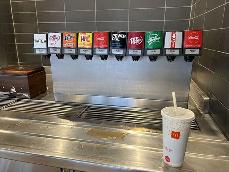 Mcdonalds Soda Fountain When To Clean, Lafayette California, Beverage Stations, Mcdonalds Fries, Soda Machine, Soda Syrup, Mcdonald's Restaurant, Soda Machines, Stainless Steel Tanks