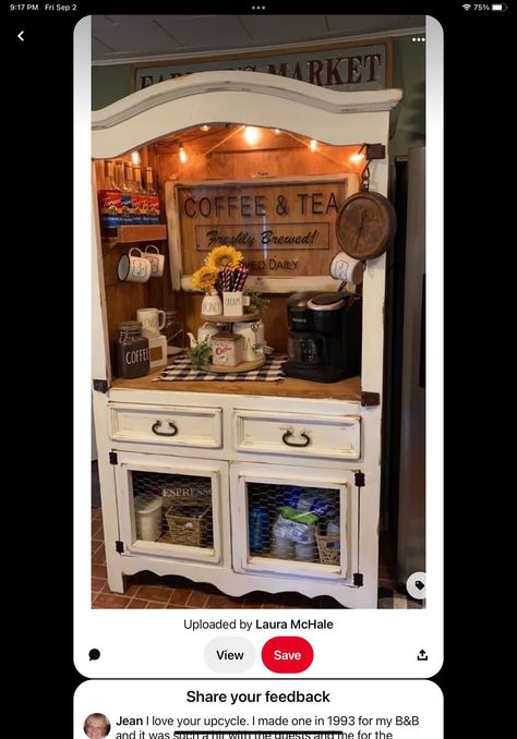 Coffee Bar Ideas Kitchen, Coffee Bar In Kitchen, Kaffe Station, Bar In Kitchen, Coffee Bar Ideas Kitchen Counter, Coffee Bar Station, Coffee Bar Ideas, Farmhouse Coffee Bar, Diy Coffee Bar