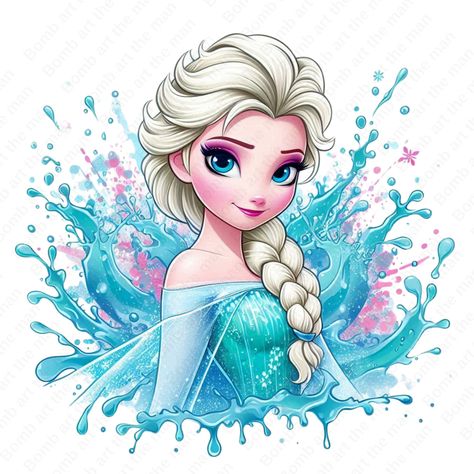 Elsa Clipart, Frozen Png, Walt Disney Cartoons, Princess Clipart, Frozen Fan Art, Disney Collage, Art Therapy Activities, Frozen Princess, Smart Art