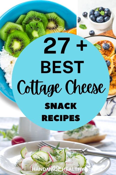 cottage cheese snack ideas Cheese Snack Ideas, Cottage Cheese Snack Ideas, Cottage Cheese Recipes Breakfast, Protein Snacks Recipes, Cucumber Snacks, Cottage Cheese Recipes Healthy, Easy Snack Ideas, Cottage Cheese Desserts, Cheese Snack