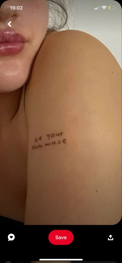 Be Your Own Muse Tattoo, Muse Tattoo, Be Your Own Muse, Soft Feminine, Small Tattoos, Apples, Muse, Collage, Tattoos