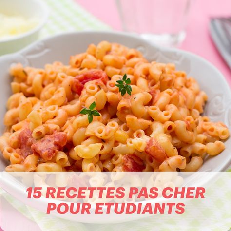 Voici une sélection de plats faciles pour les étudiants, équilibrés et savoureux. Kitchen Recipes, Macaroni And Cheese, Diner, Meal Prep, Dinner Recipes, Lunch Box, Food And Drink, Easy Meals, I Hope