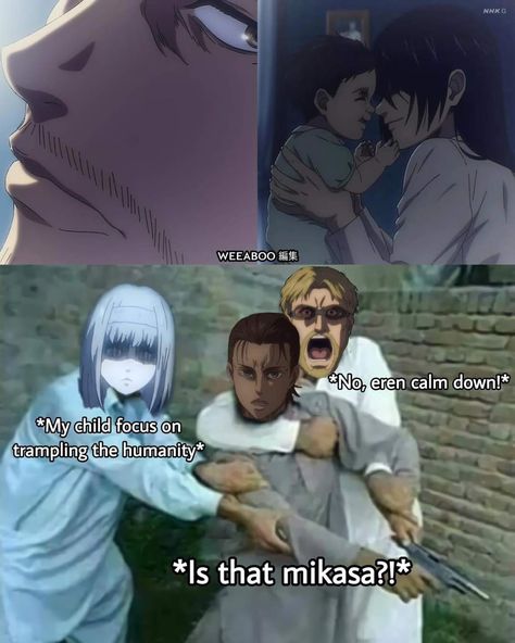 Attack On Titan Memes Funny Hilarious, Aot Tweets, Aot Meme, Attack On Titan Meme, Aot Funny, Attack On Titan Jean, Attack On Titan Series, Eren Aot, Attack On Titan 2