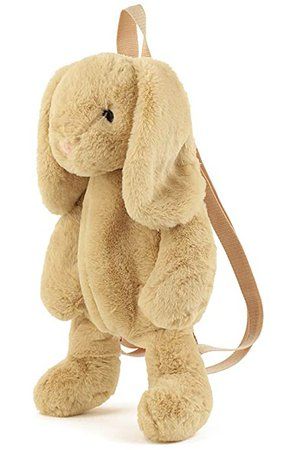 amazon.com Amazon.com: Plush Stuffed Animal Backpack Bunny Backpack With Adjustable Gift For Women Girl (Brown): Clothing, Shoes & Jewelry | ShopLook Rabbit Backpack, Panda Dog, Bunny Backpack, Doll Backpack, Animal Backpacks, Animal Bag, Plush Backpack, Zoo Animal, White Tiger