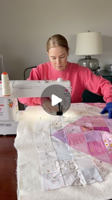 Emily Dennis - Quilty Love - Modern Quilter on Instagram: "And the Scrappy Hearts quilt is quilted!  I really thought I would free motion this one but now I’m kind of glad I went with the wavy stitch because I love how it turned out.   Comment LINKS for a full wavy stitch quilting tutorial and for pattern links in the shop.   Quilt pattern- Scrappy Hearts - in my shop  #quiltylove #quiltylovepatterns #heartquilt" Scrappy Hearts, Modern Quilting Tutorials, Applique Quilts Tutorial, Crazy Quilt Tutorials, Quilt Tutorial Video, Easy Quilting Design, Hearts Quilt, Quilty Love, Crazy Quilts Patterns