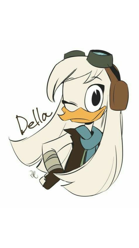 Duck Tales Characters, Della Duck Fanart, Ducktales Drawing, Ducktales Party, Duck Fanart, Della Duck, Duck Tails, Duck Collection, Darkwing Duck