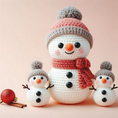 Whip up a charming Crochet Snowman Amigurumi with our easy pattern! Perfect for festive decor or heartwarming gifts this winter season. Crochet Snowman Free Pattern Snow Man, Crochet Pattern For Snowman, Easy Crochet Snowman Free Pattern, Snowman Amigurumi Pattern Free, Snowmen Patterns Free, Snowman Crochet Patterns Free, Pumpkins Knitted, Crochet Snowman Free Pattern, Crochet Ornaments Christmas