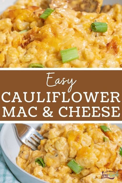 cauliflower mac & cheese Gluten Free Cauliflower Mac And Cheese, Frozen Cauliflower Mac And Cheese, Easy Cauliflower Mac And Cheese, Keto Mac And Cheese, Cheese Keto, Cauliflower Mac And Cheese, Gluten Free Sides Dishes, Easy Cauliflower, Boiled Egg Diet Plan