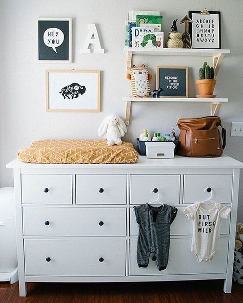 Decorating baby's nursery doesn't have to cost a fortune. Click the link in our bio for tips on creating a stylish room on a budget!  via @thecuriousnatalia Ikea Nursery Hack, Nursery Hacks, Ikea Baby, Ikea Nursery, Nursery Baby Room, Baby Bedroom, Baby's Room, Baby Boy Rooms