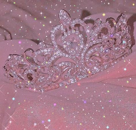 Pink Meme, Pink Glitter Wallpaper, Crown Pink, Pink Wallpaper Girly, Pink Tumblr Aesthetic, Soft Pink Theme, Aesthetic 90s, Baby Pink Aesthetic, Pink Sparkly