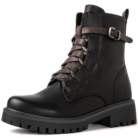 Steel Toe Womens Boots Lyst, Cheap Winter Combat Boots With Round Toe, Cheap Trendy Combat Boots For Fall, Cheap Winter Lace-up Boots With Round Toe, Cute Cheap Non-slip Boots, Luxury Combat Boots With Goodyear Welt For Fall, Cheap Lace-up Combat Boots For Fall, Womend Fall Boots Types