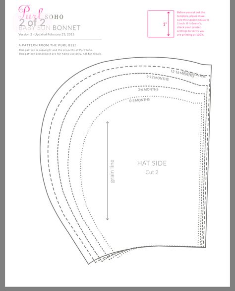Hair Bonnet Pattern, Baby Bonnet Pattern Free, Beading Templates, Perlengkapan Bayi Diy, Baby Sun Bonnet, Baby Bonnet Pattern, Pola Topi, Baby Clothes Patterns Sewing, Bonnet Pattern
