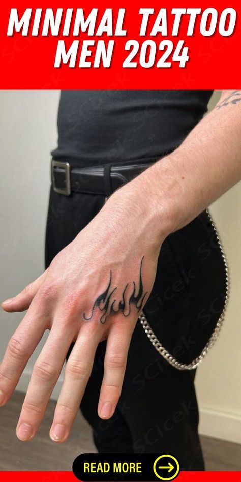 Flame Hand Tattoo Men, Top Of Hand Tattoos Men, Minimal Tattoo Men, Meaningful Aesthetic, Top Tattoos, Inner Self, Arm Tattoos, Minimalist Designs, Of Aesthetic