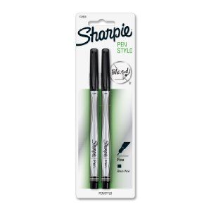 Amazon.com: Sharpie Pen Fine Point Pen, 2 Black Pens (1742659): Office Products (acid free) Black Pens, Fine Point Pens, Sharpie Pens, Black Sharpie, Ink In Water, Fine Pens, Plastic Caps, Felt Tip, Calligraphy Pens